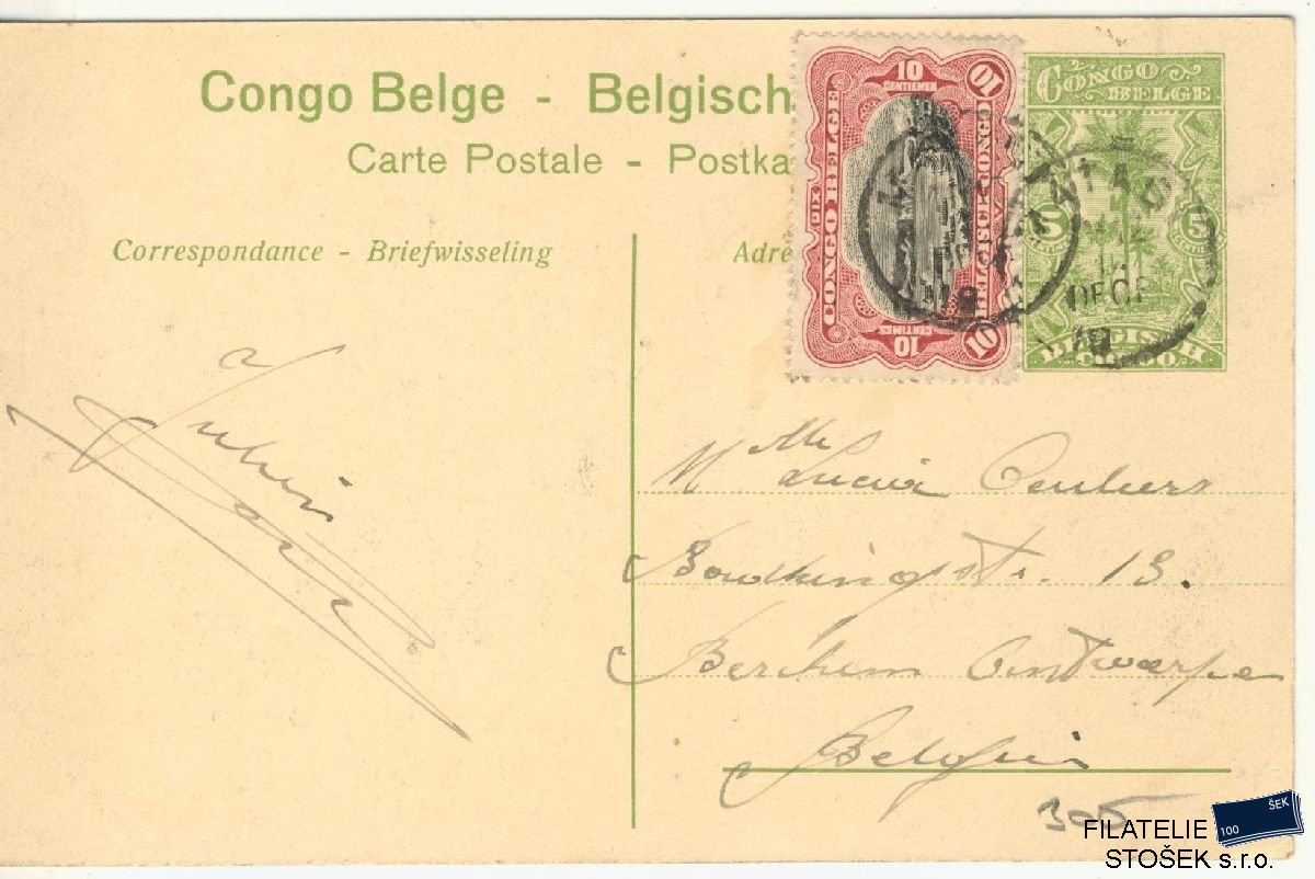 Belgické Kongo celistvosti - Katanga - Pohlendice