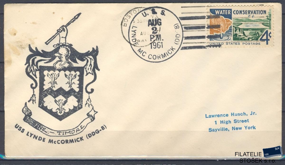 Lodní pošta celistvosti - USA - USS Lynde Mc Cormick