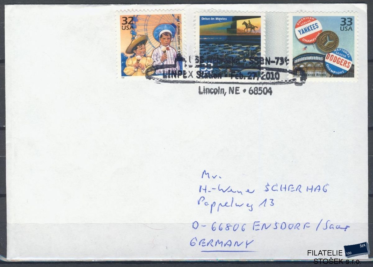 Lodní pošta celistvosti - USA - USS Nebraska
