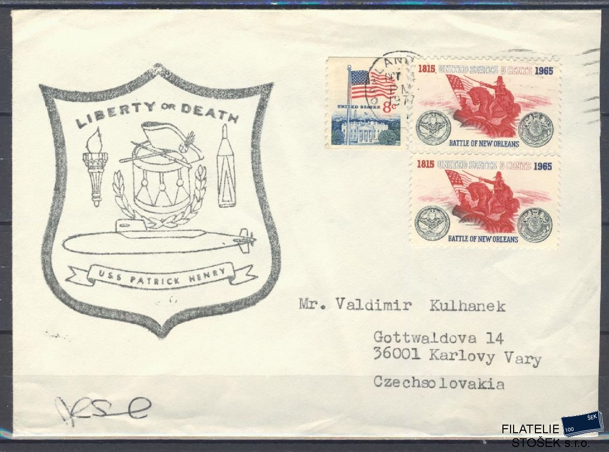 Lodní pošta celistvosti - USA - USS Patrick Henry