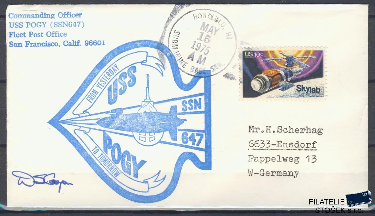 Lodní pošta celistvosti - USA - USS Pogy