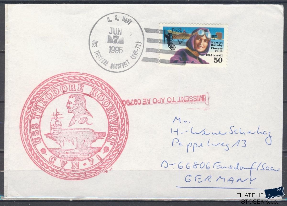 Lodní pošta celistvosti - USA - USS Theodore Roosevelt