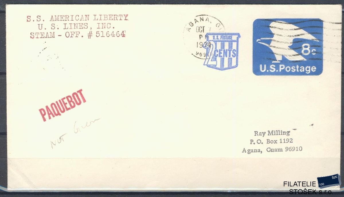 Lodní pošta celistvosti - USA - USS American Liberty