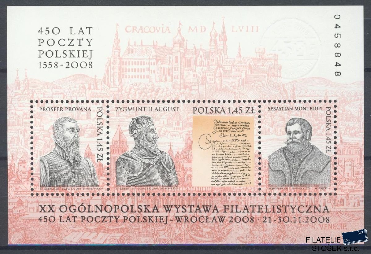 Polsko známky Mi Blok 180 Číslovaný