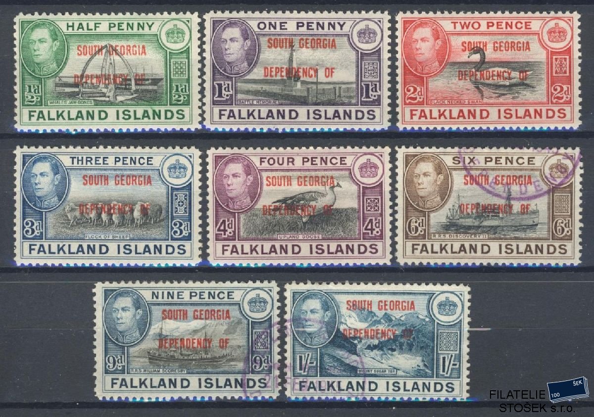 Falkland Islands Dependencies známky Mi 1-8 B - Georgia