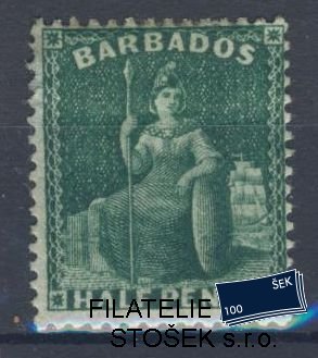 Barbados známky Mi 23 KVP stržený papír