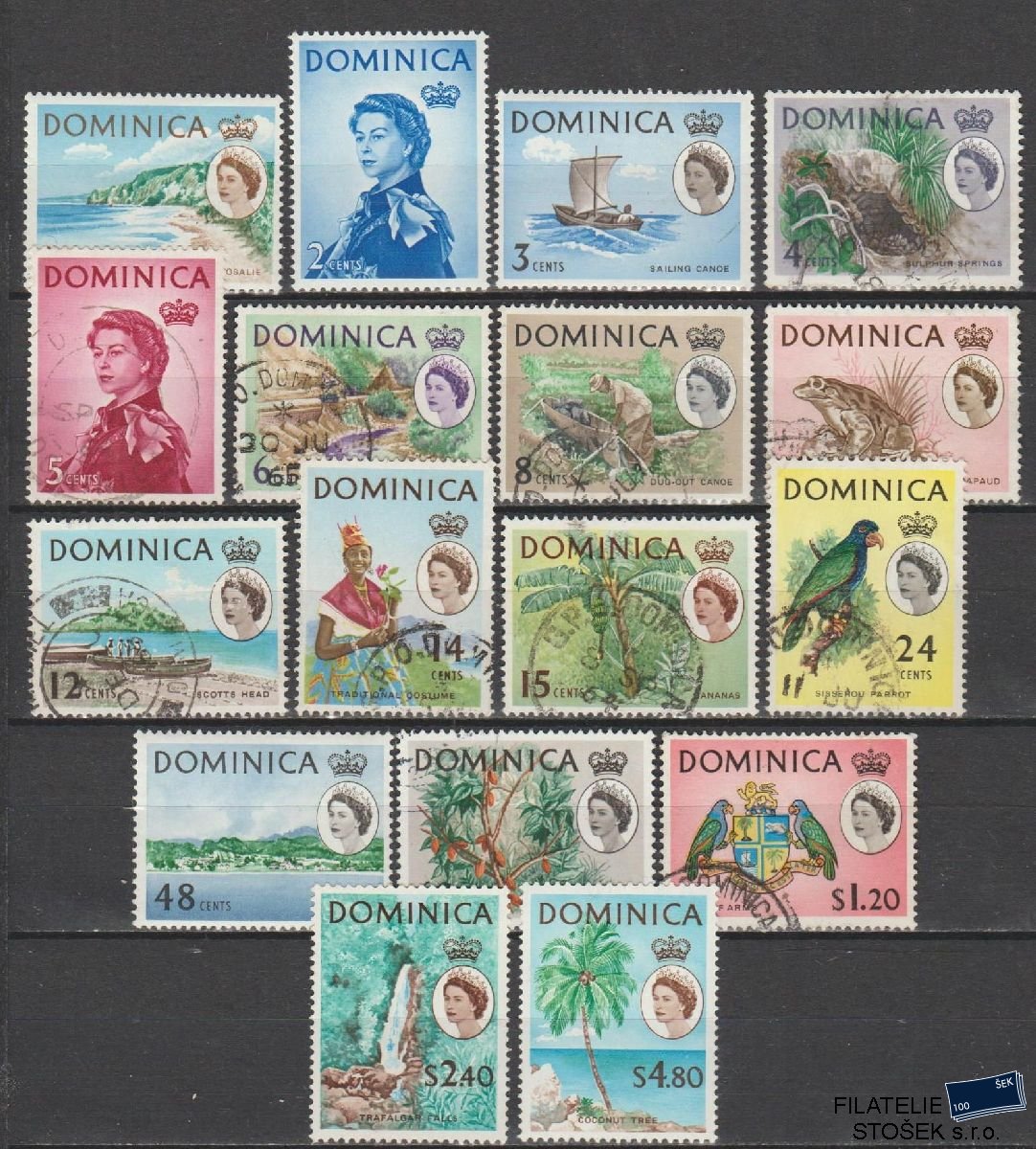 Dominica známky Mi 160-76 - Sestava