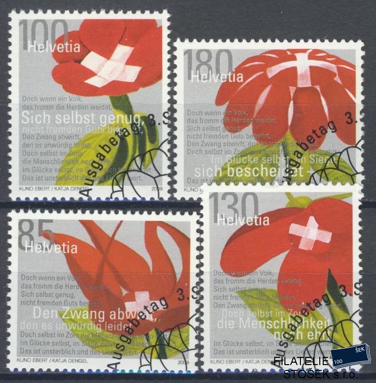 Švýcarsko známky Mi 2122-25