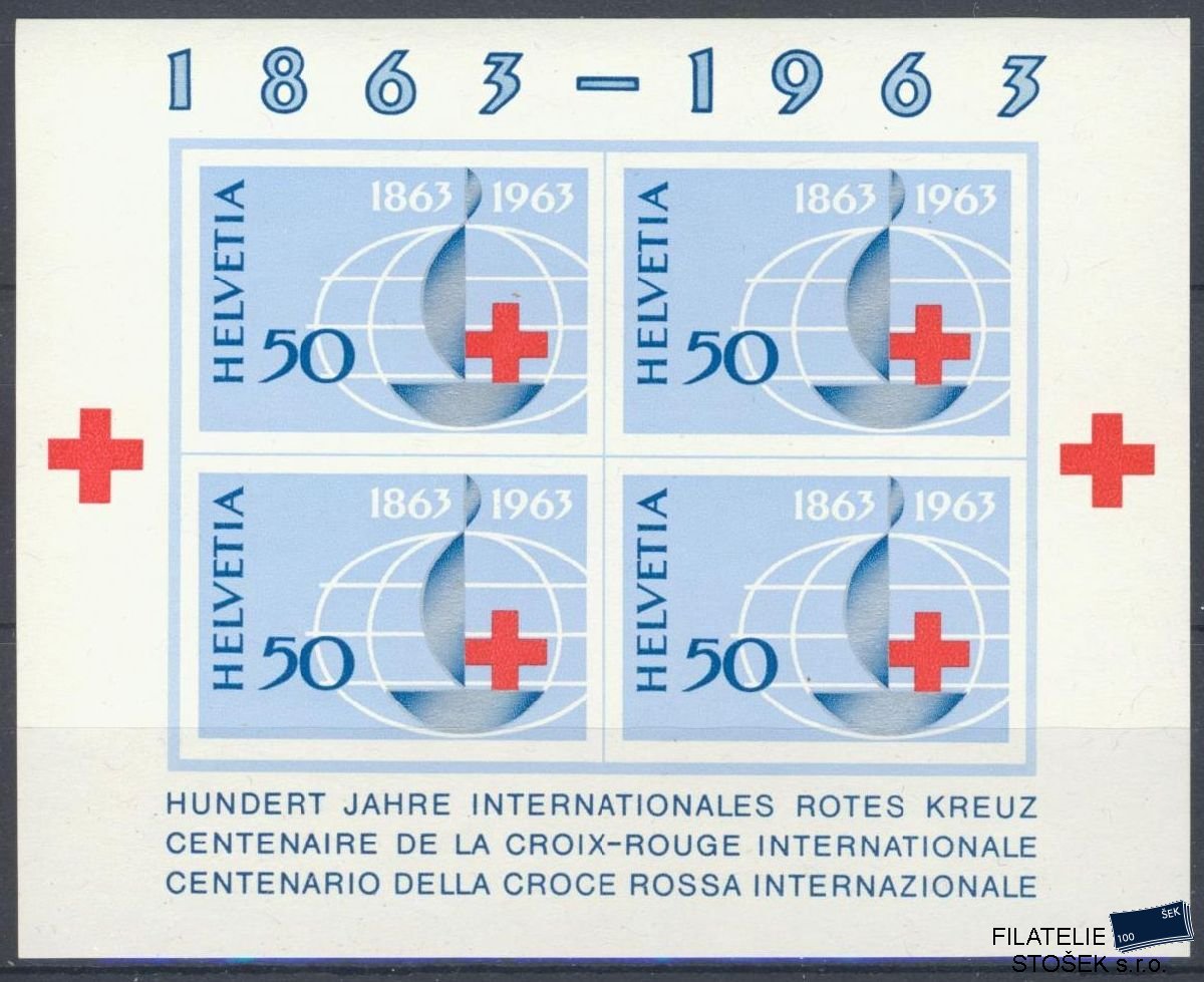 Švýcarsko známky Mi Blok 19