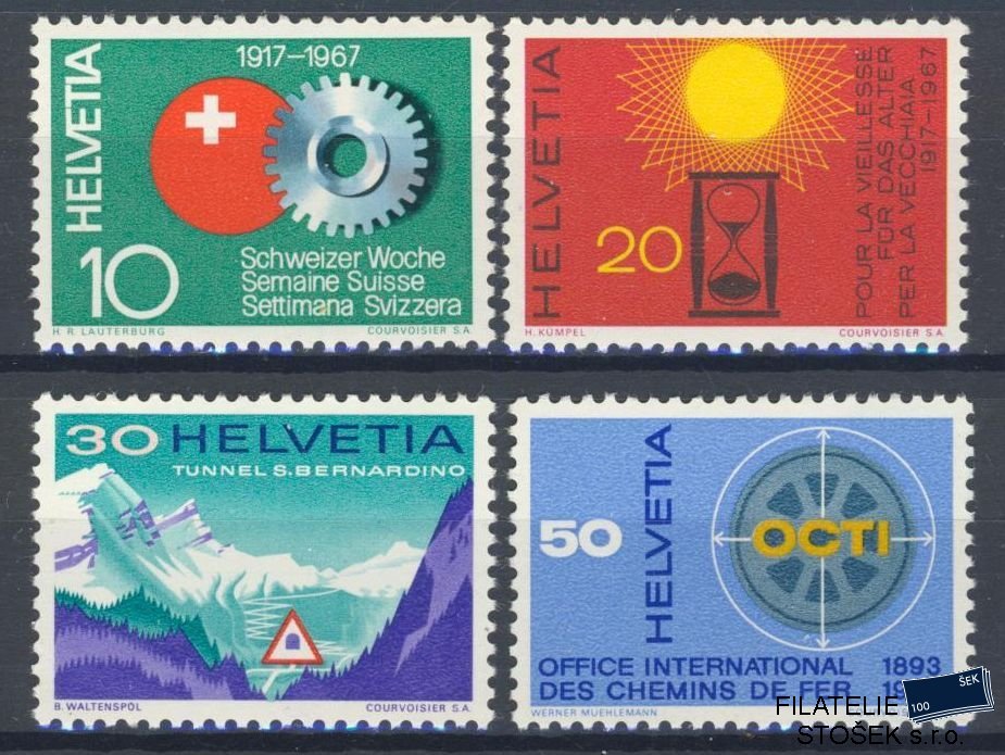 Švýcarsko známky Mi 858-61