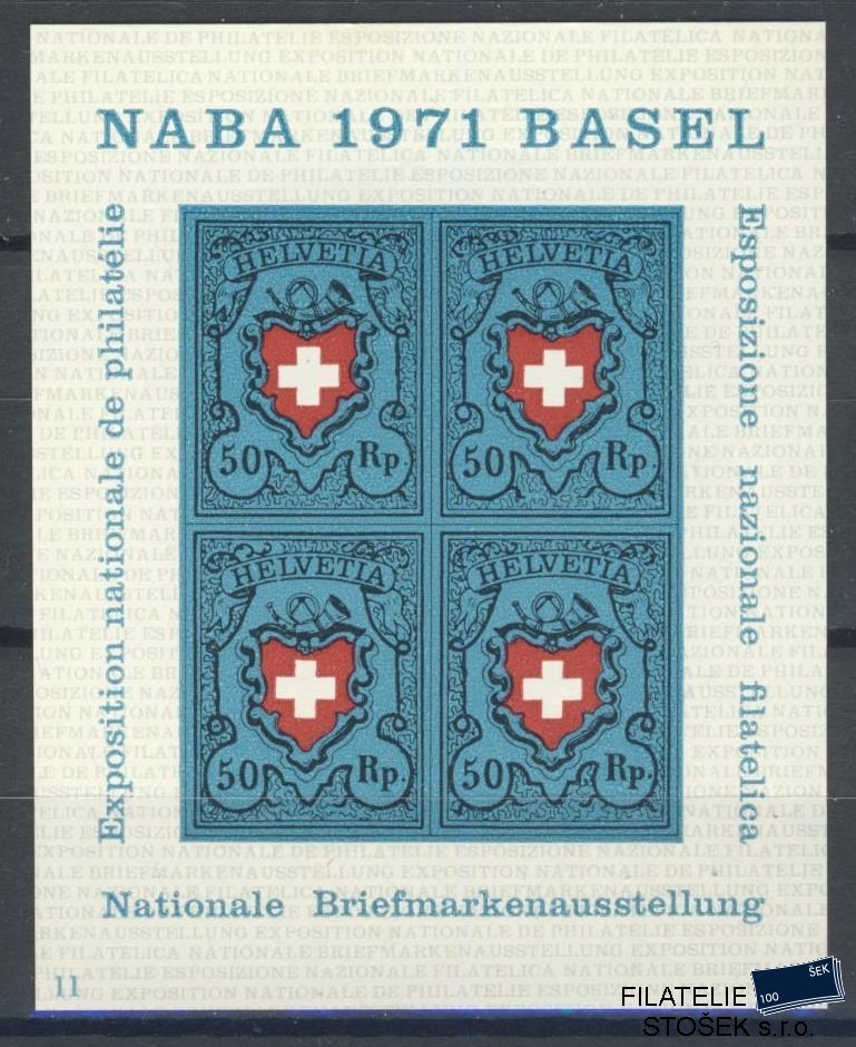 Švýcarsko známky Mi Blok 21