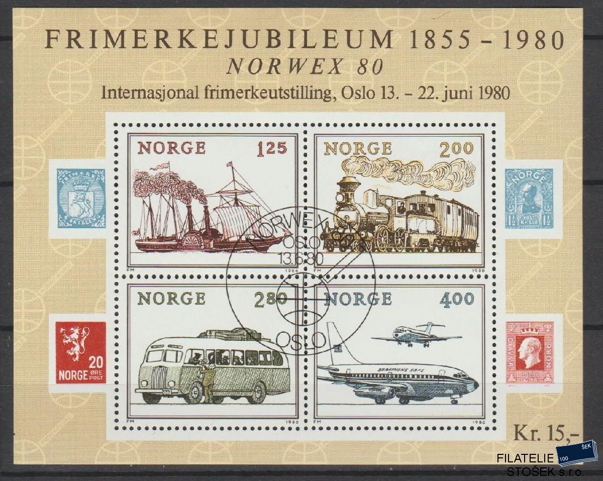 Norsko známky Mi Blok 3