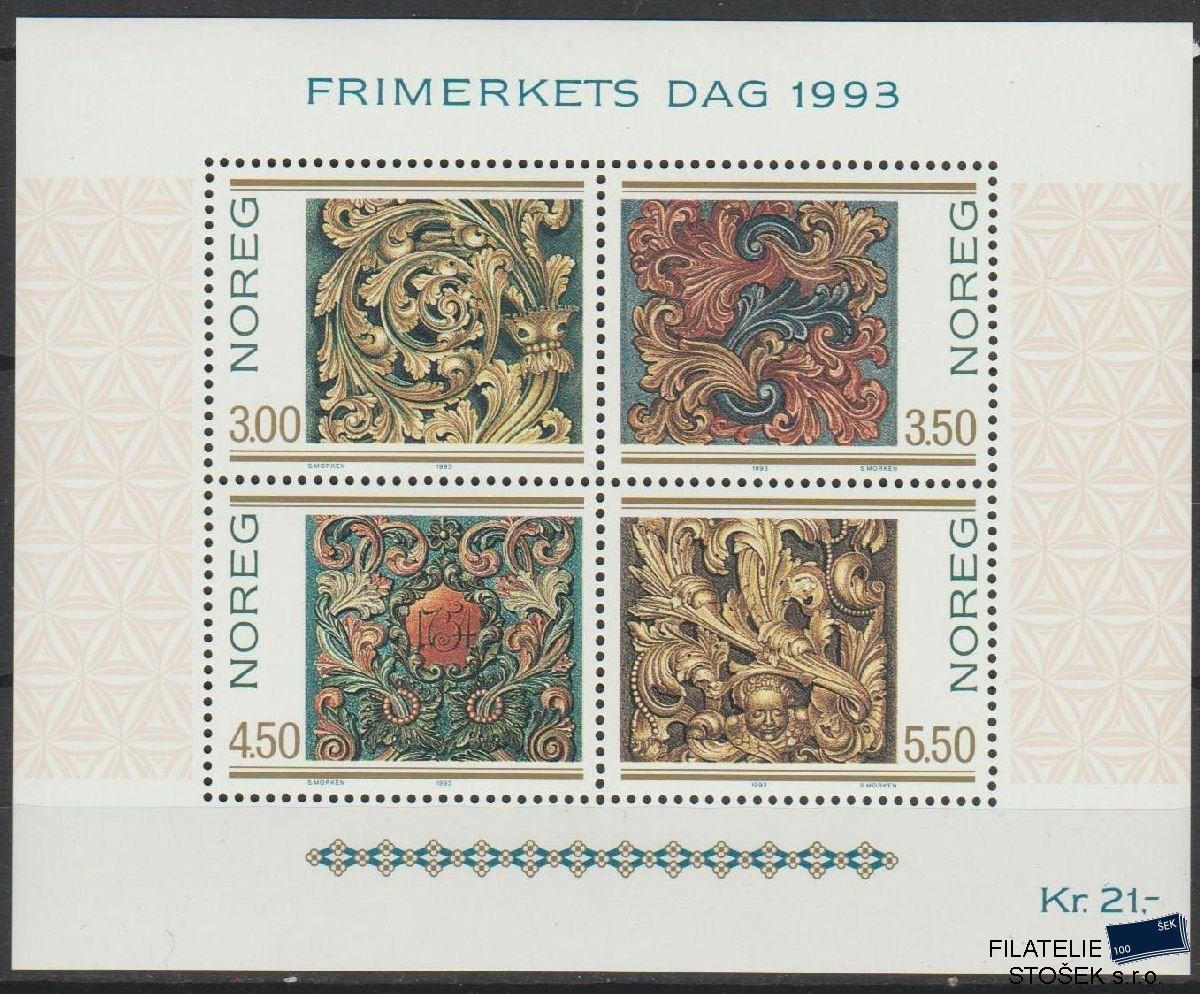 Norsko známky Mi Blok 20