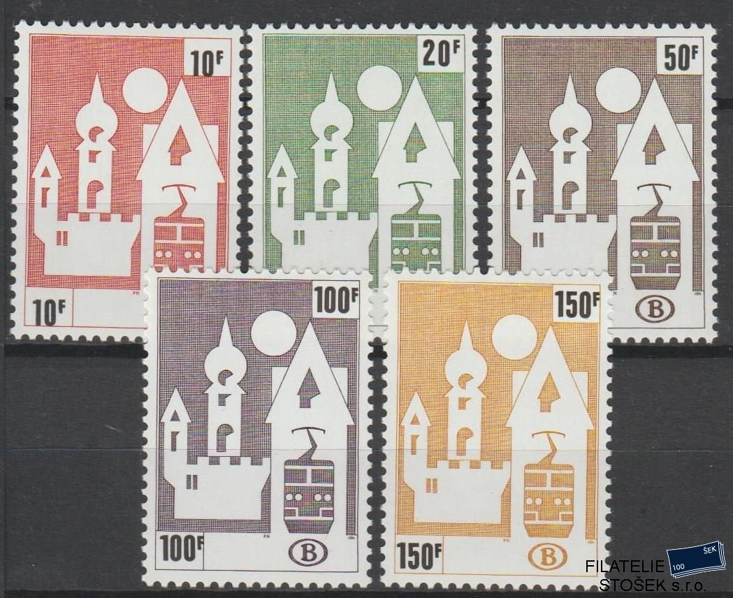 Belgie známky Mi E 385-89