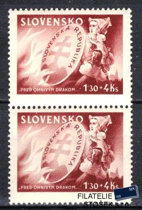 Slovensko známky 116 Dvoupáska