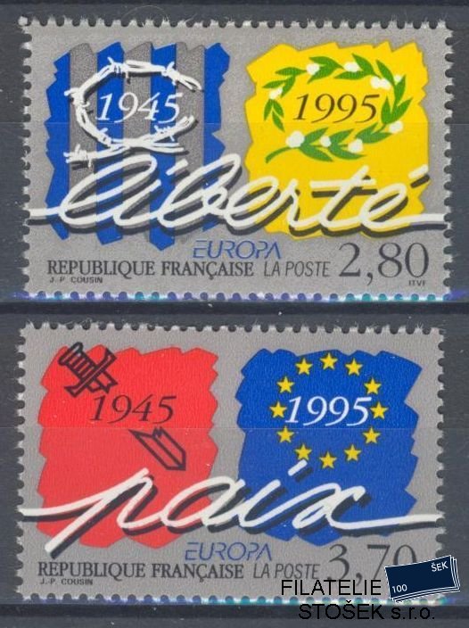 Francie známky Mi 3084-85