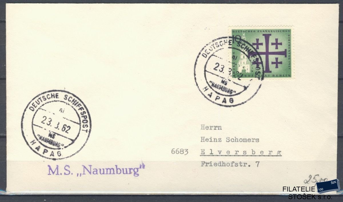 Lodní pošta celistvosti - Deutsche Schifpost - MS Namburg