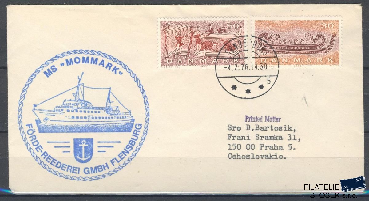 Lodní pošta celistvosti - Deutsche Schifpost - MS Mommark