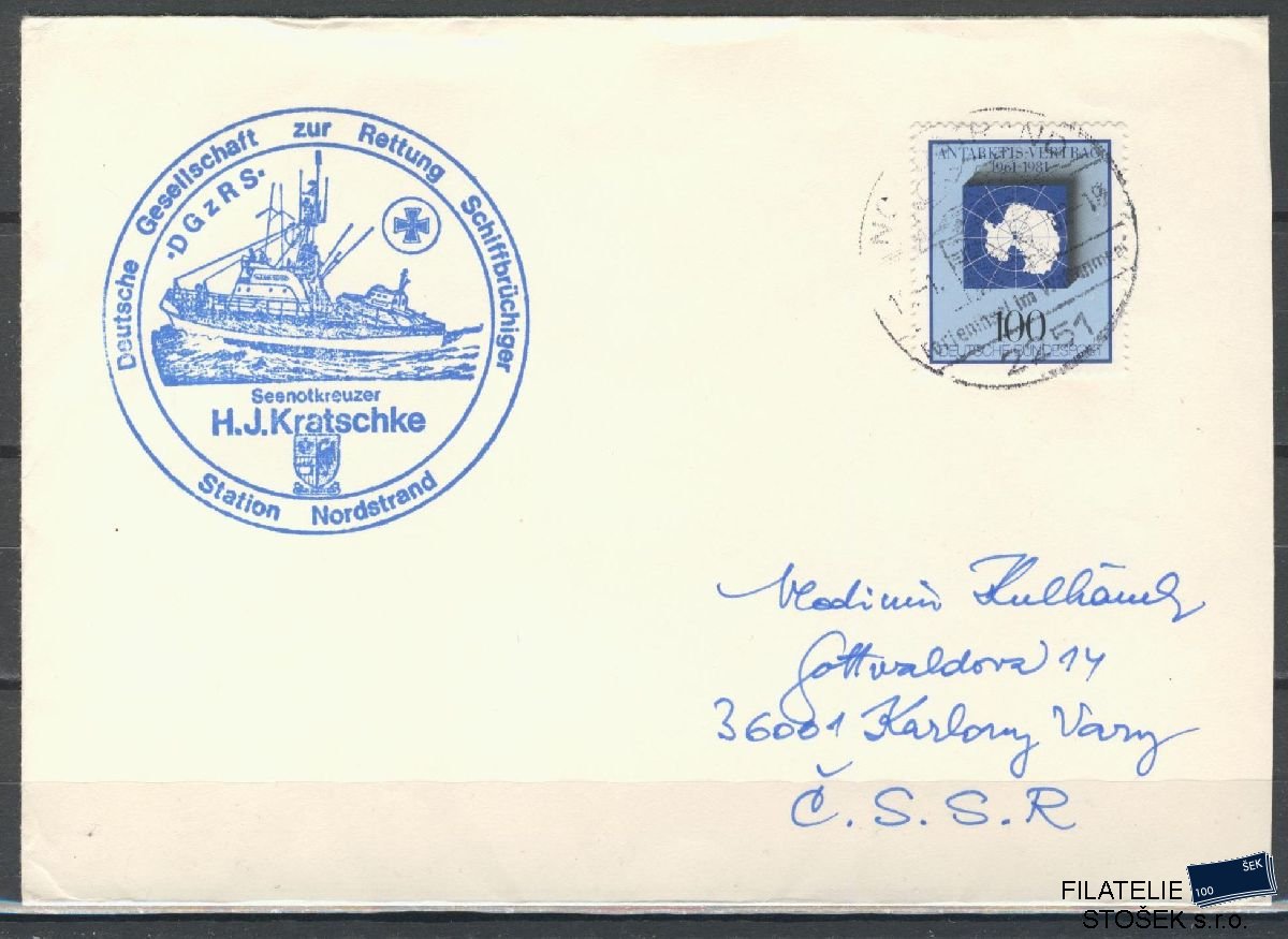 Lodní pošta celistvosti - Deutsche Schifpost - MS H J Kratschke