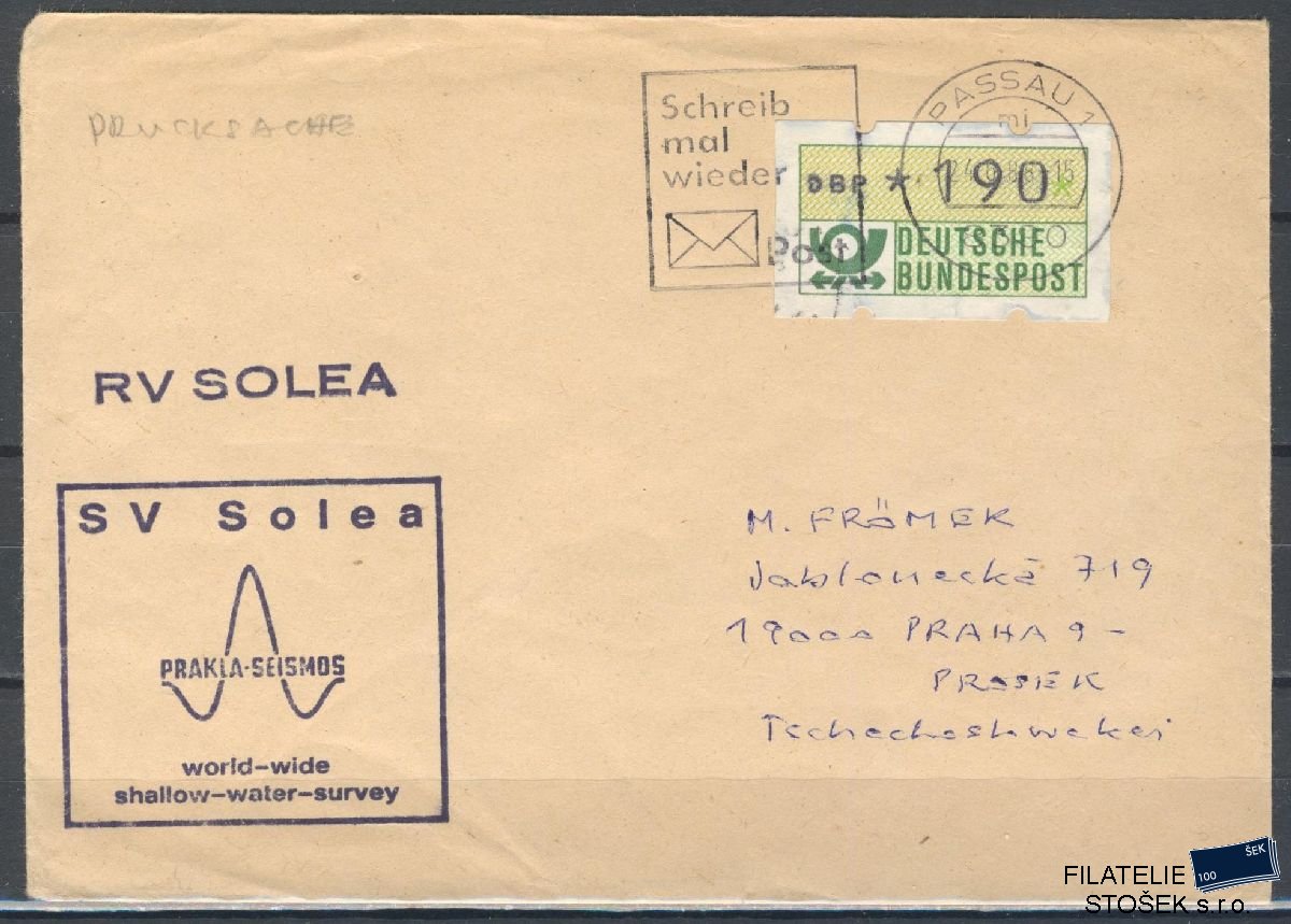 Lodní pošta celistvosti - Deutsche Schifpost - MS Solea