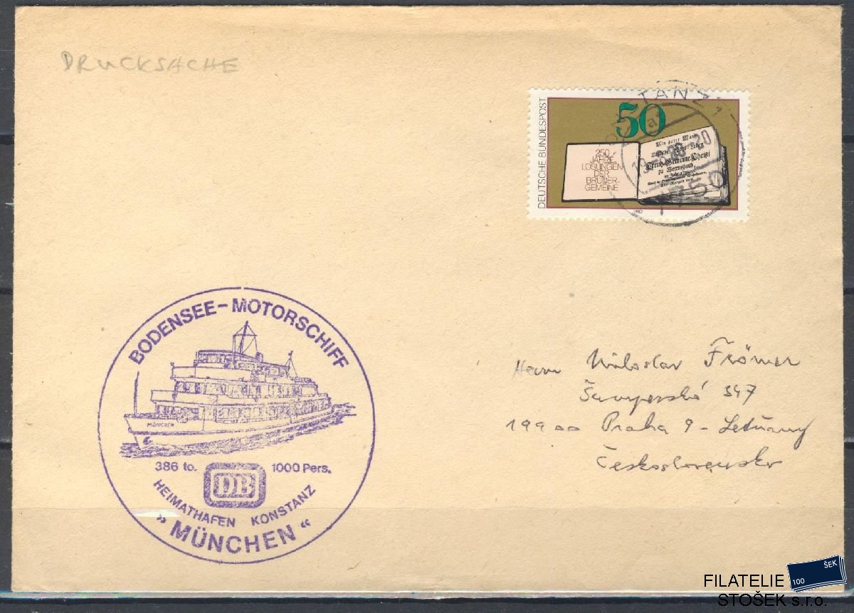 Lodní pošta celistvosti - Deutsche Schifpost - MS Munchen