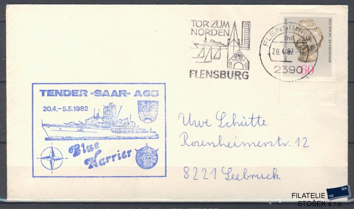 Lodní pošta celistvosti - Deutsche Schifpost - Tender Saar