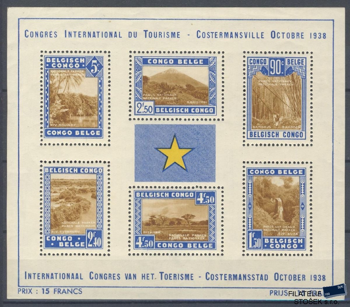 Belgické Kongo známky Mi Blok 2