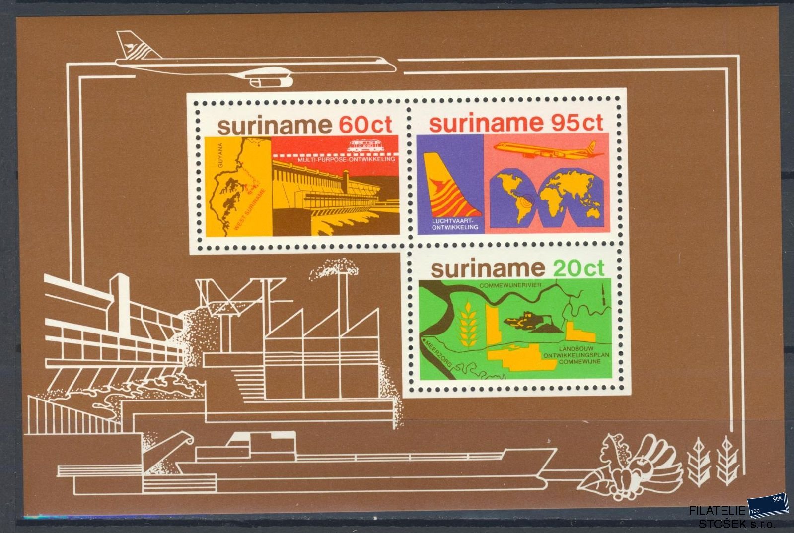 Surinam známky Mi Blok 21