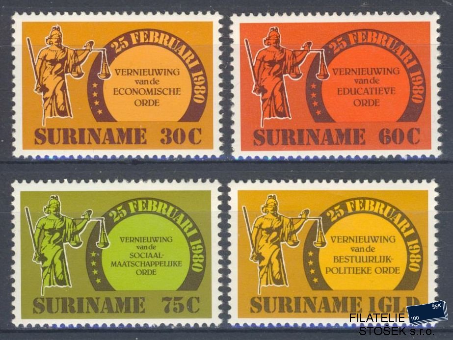Surinam známky Mi 934-37