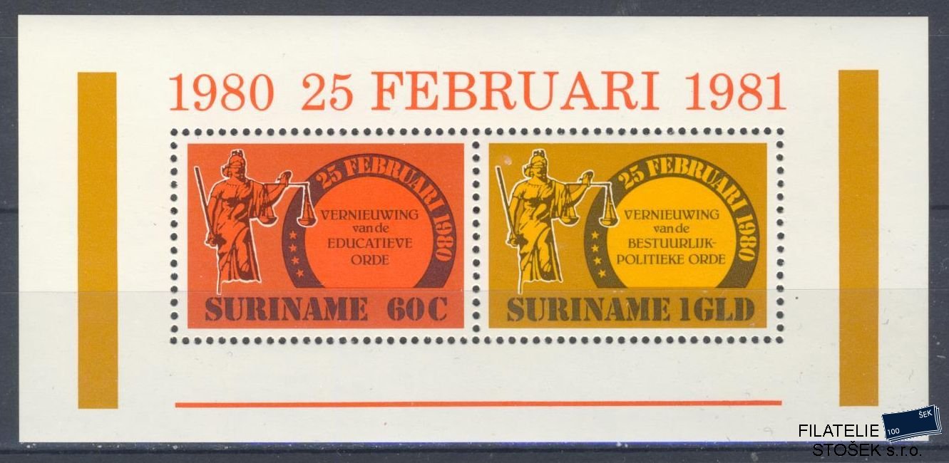 Surinam známky Mi Blok 28