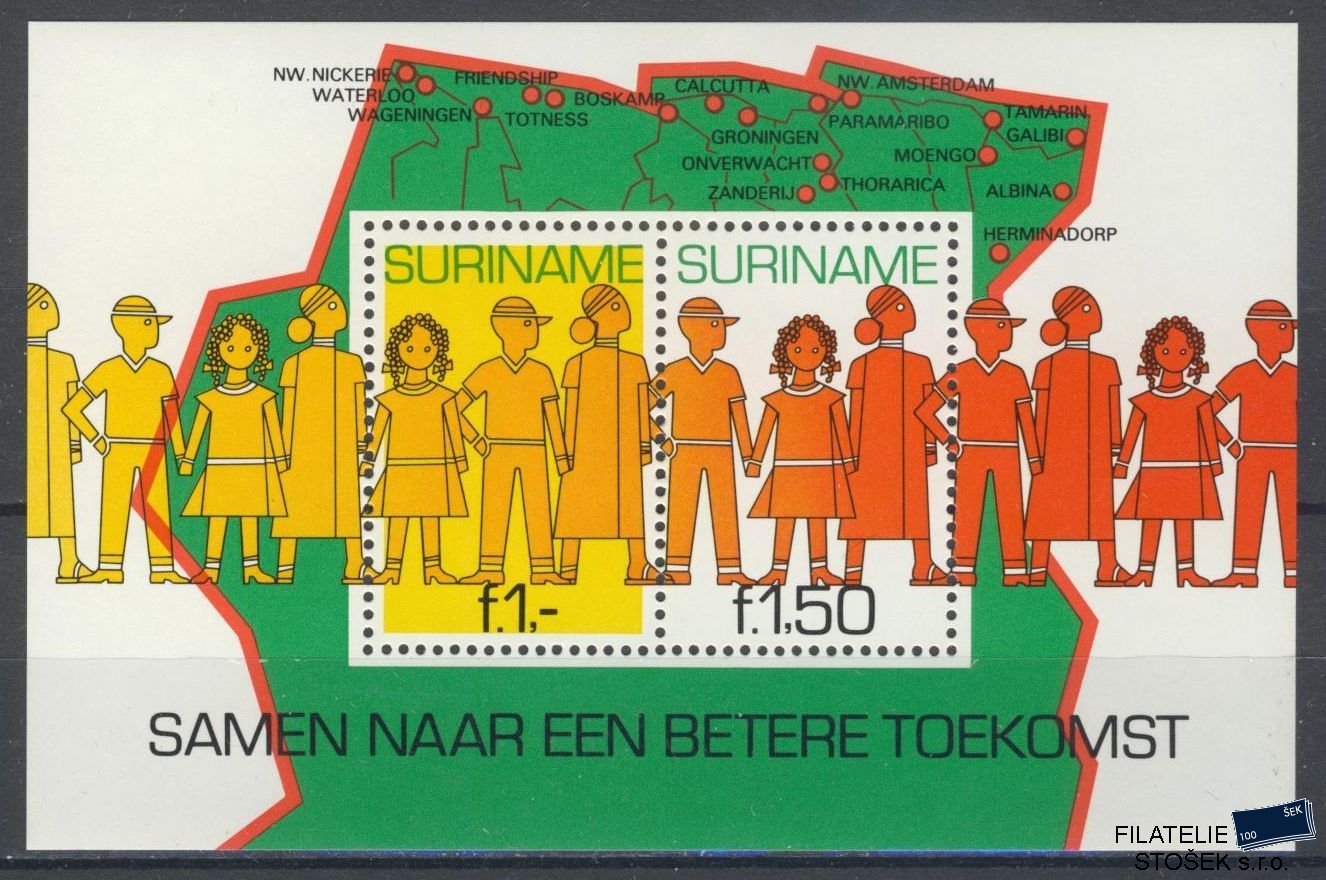 Surinam známky Mi Blok 29
