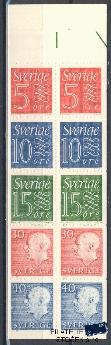 Švédsko známky Mi 429,430,497,522,551 - Sešitek