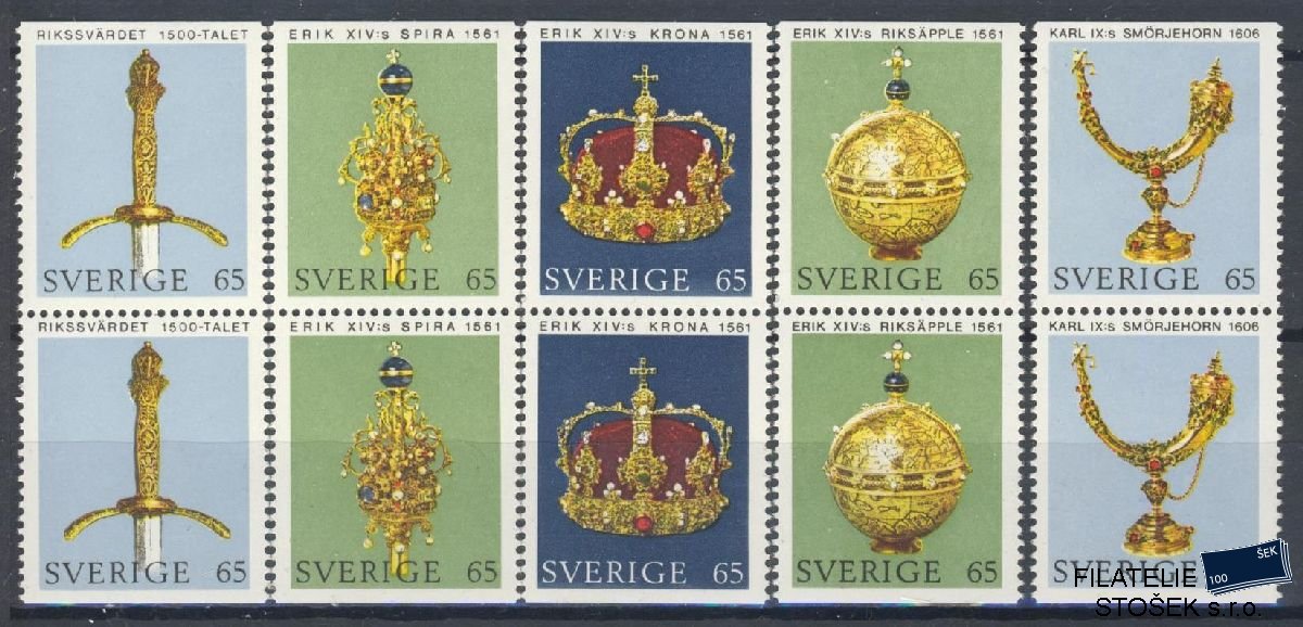 Švédsko známky Mi 723-27 Spojky