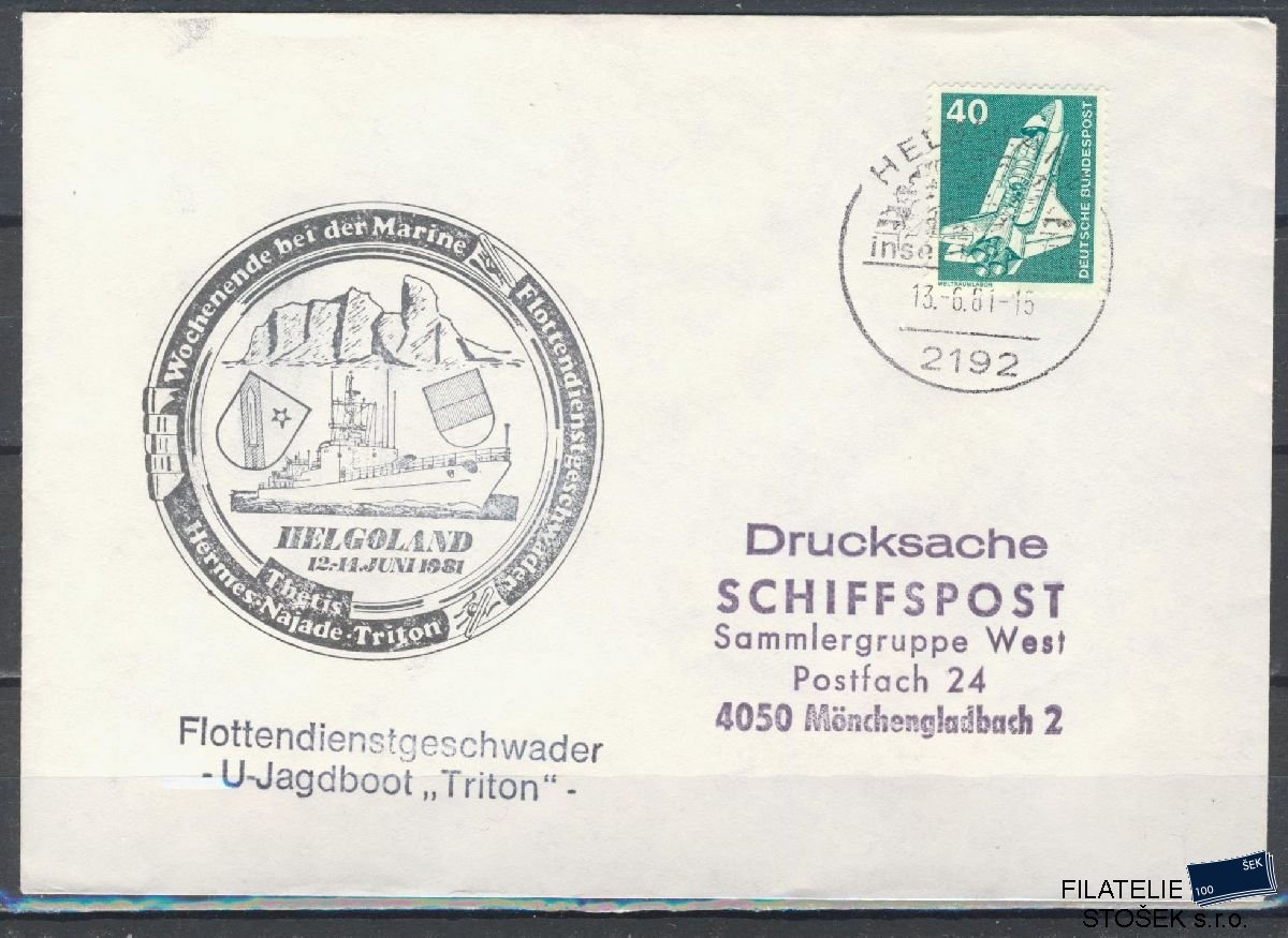 Lodní pošta celistvosti - Deutsche Schifpost - MS Boot Helgoland