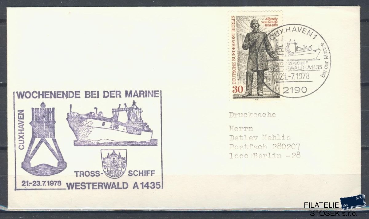 Lodní pošta celistvosti - Deutsche Schifpost - MS Boot Westerwald
