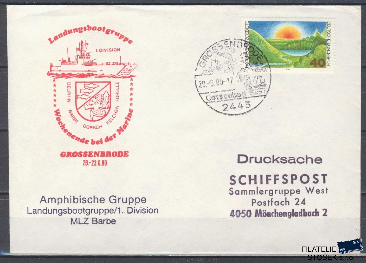 Lodní pošta celistvosti - Deutsche Schifpost - Landungsbootgruppe