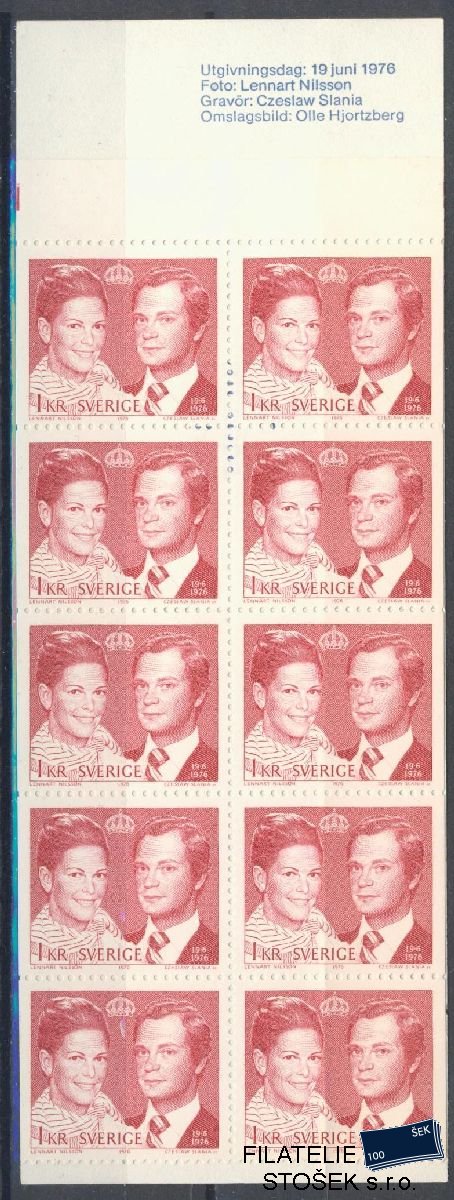 Švédsko známky Mi 952 Sešitek