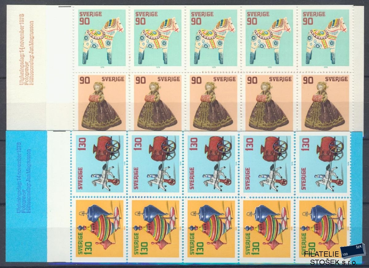 Švédsko známky Mi 1045-50 Sešitky