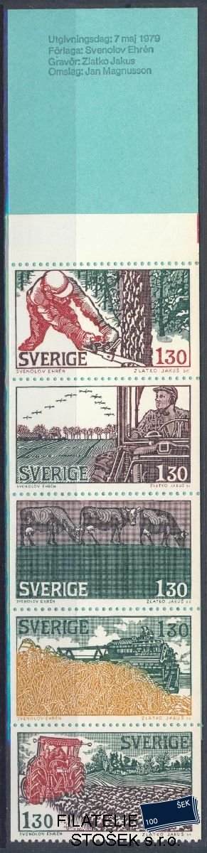Švédsko známky Mi 1060-64 Sešitek