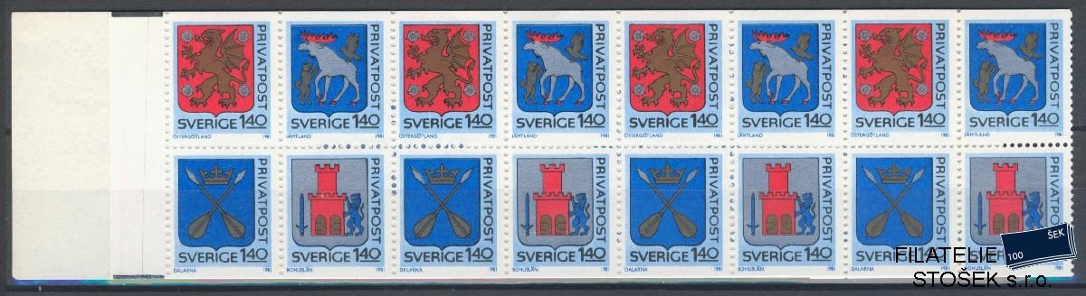 Švédsko známky Mi 1145-48 Sešitek