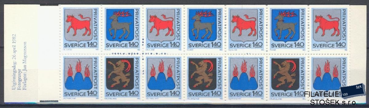 Švédsko známky Mi 1189-92 Sešitek