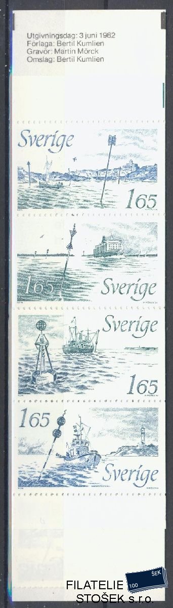 Švédsko známky Mi 1196-1200 Sešitek