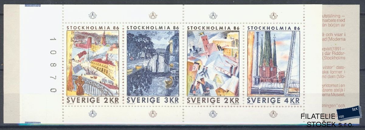 Švédsko známky Mi 1336-39 Sešitek