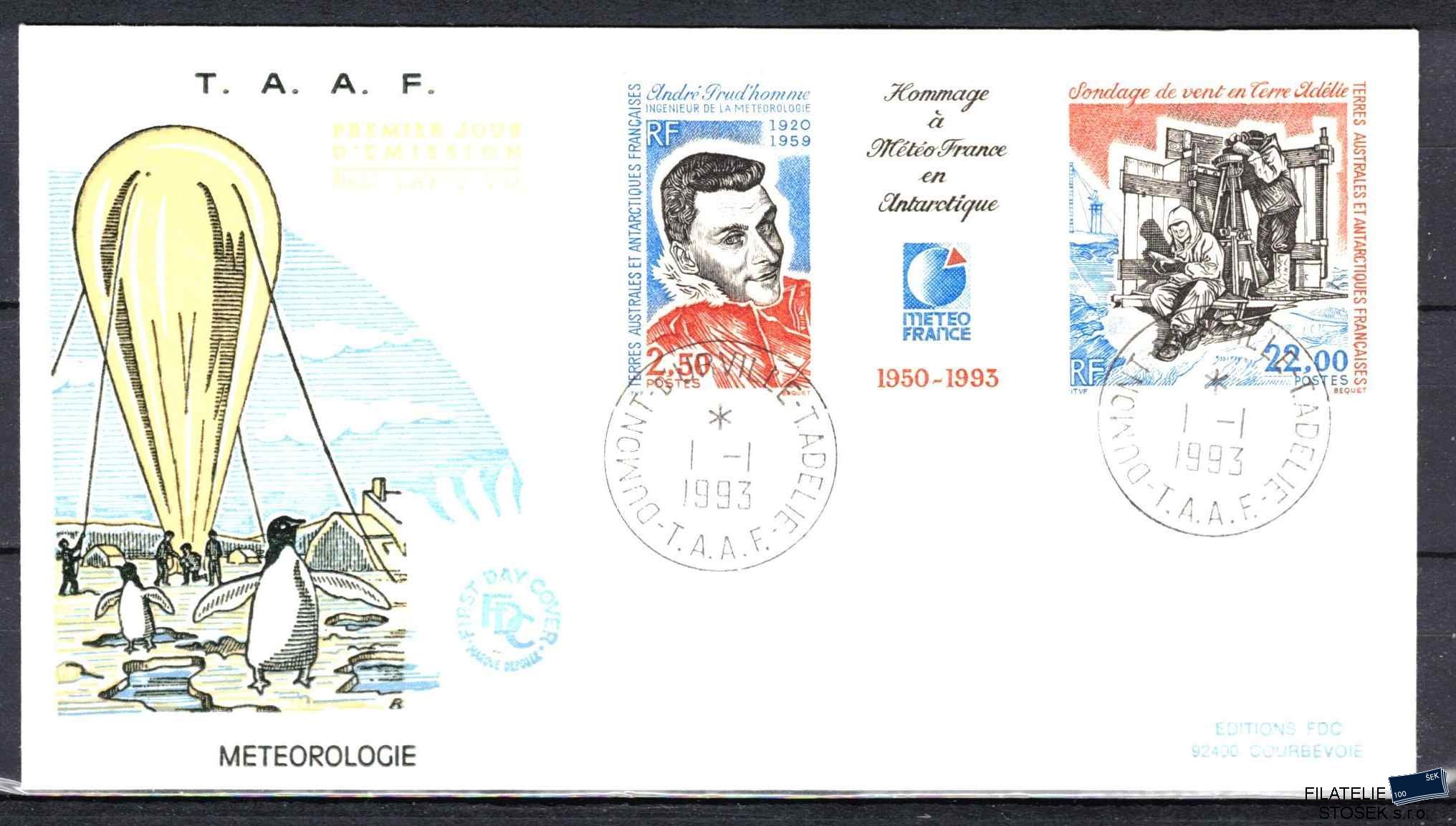 Antarktida francouzská známky Mi 0311-2 razítko Terre Adélie
