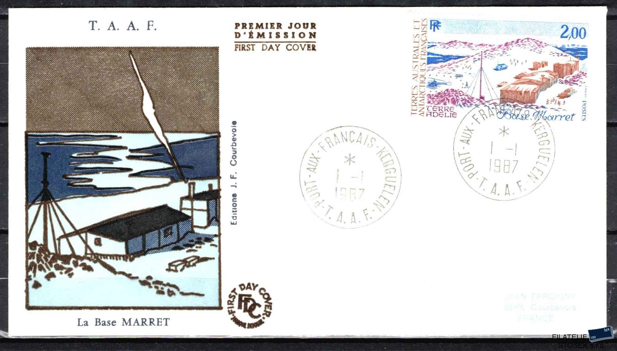 Antarktida francouzská známky Mi 0225 razítko Iles Kerguelen