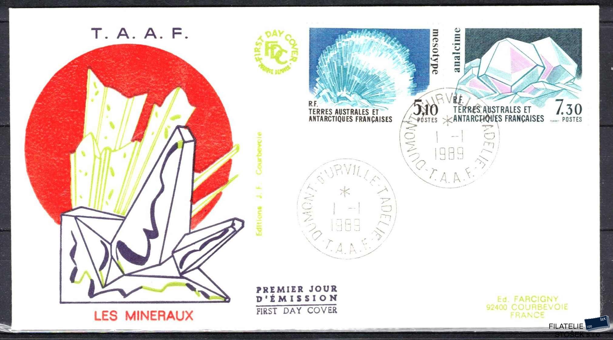 Antarktida francouzská známky Mi 0245-6 razítko Terre Adélie
