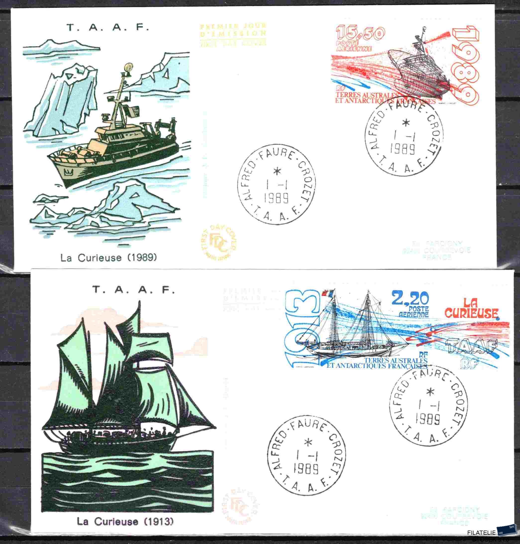 Antarktida francouzská známky Mi 0252-3 razítko Iles Crozet