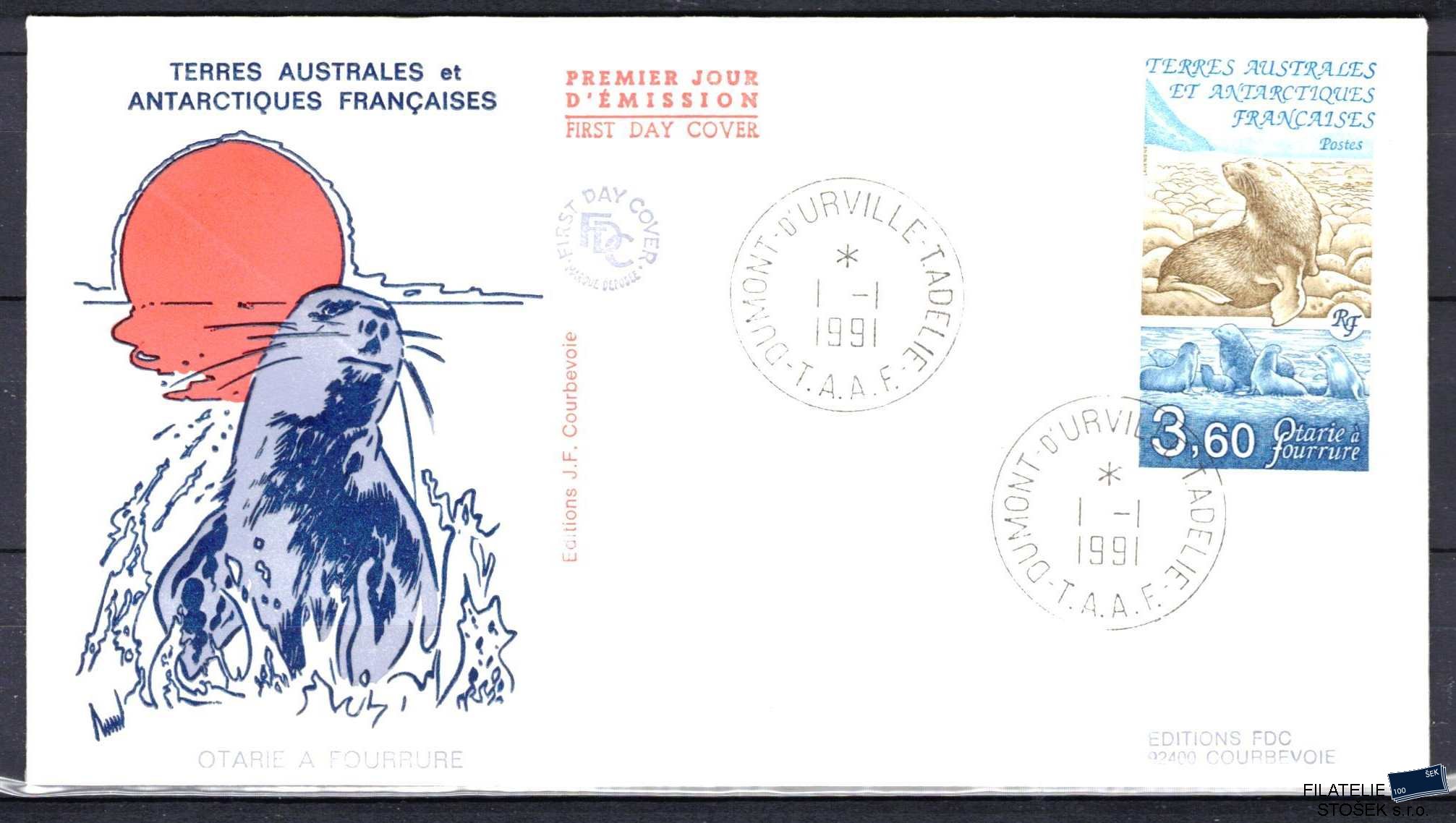Antarktida francouzská známky Mi 0274 razítko Terre Adélie
