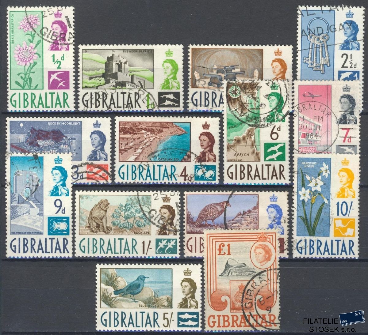 Gibraltar známky Mi 149-62