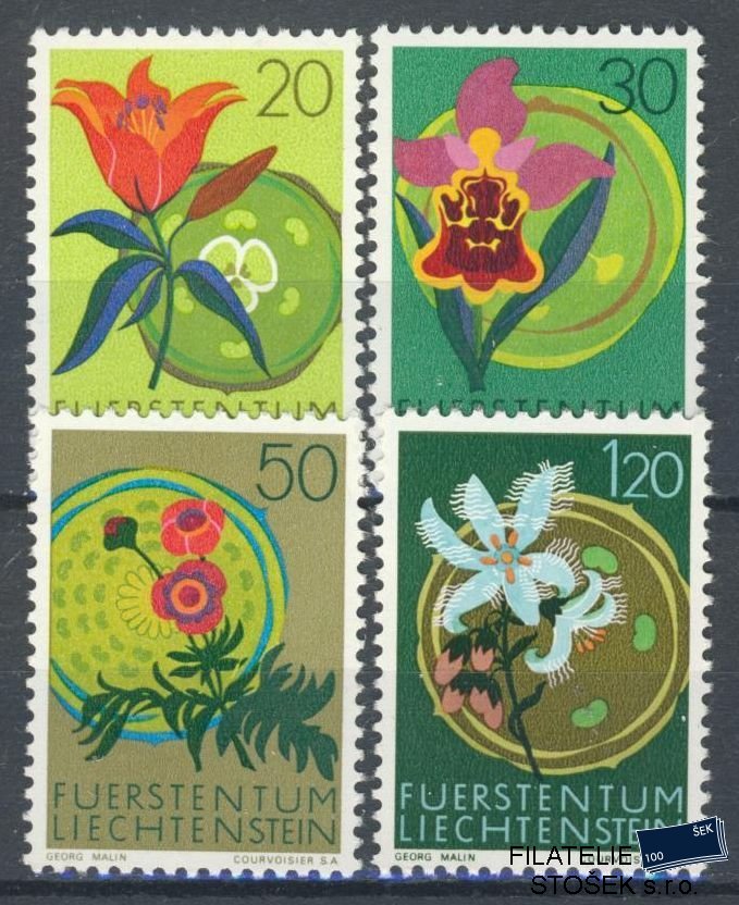 Liechtenstein známky Mi 521-4